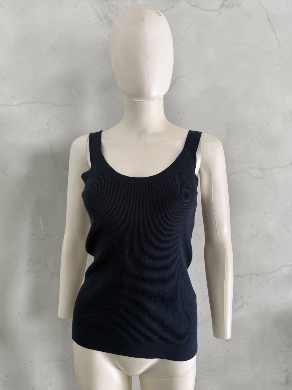 The Row Seneca ribbed navy tank